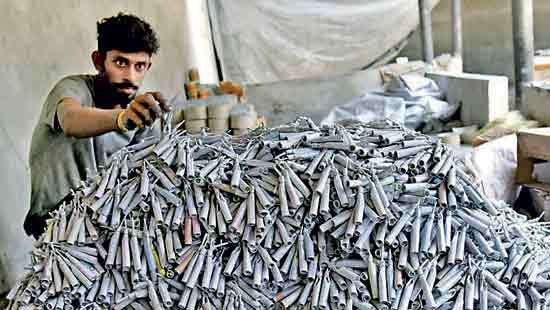 Countdown to Avurudu fuels firecracker production boom