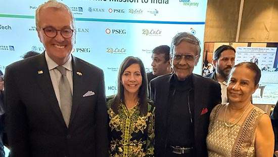 Prof. Munasinghe meets New Jersey Governor Phil Murphy at US-India Business Summit in Mumbai