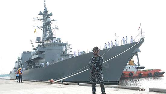 Japan destroyer ’Akebono’ arrives at Trincomalee harbour