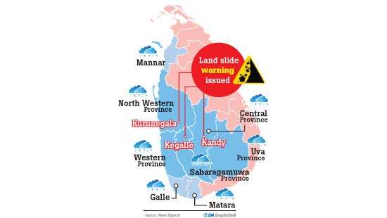 Heavy rains pose fresh flood threats in islandwide locations