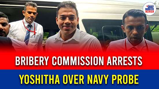 Bribery Commission arrests Yoshitha over Navy probe