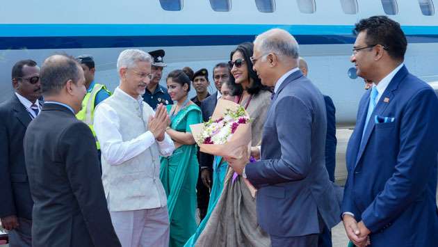 Jaishankar arrives...