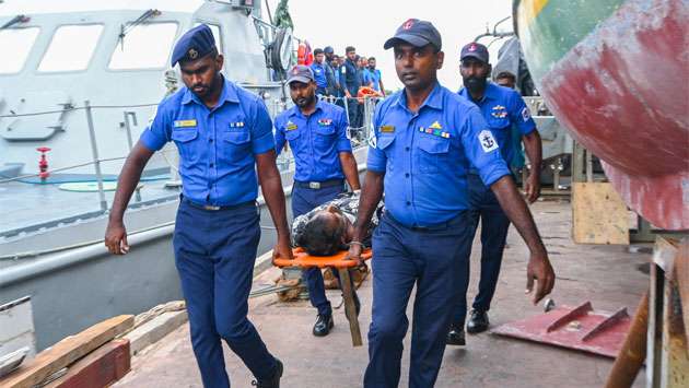 Navy assists to bring ashore injured fisherman
