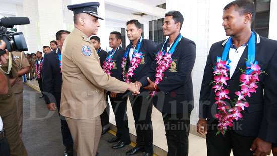 Police Cricket team felicitated