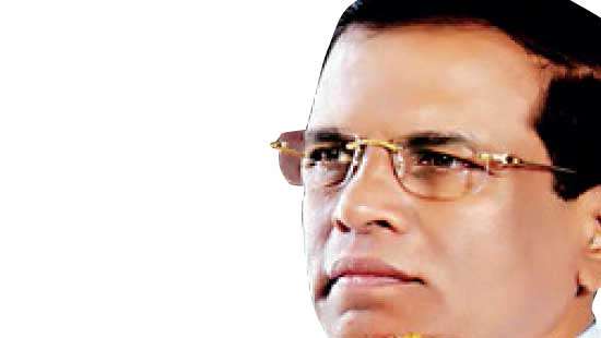 Global financial agencies or donor countries would not come forward to bail out SL : Sirisena