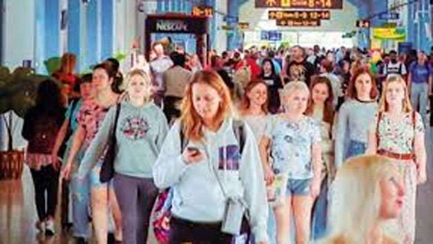 Over 600,000 tourist arrivals in first three months