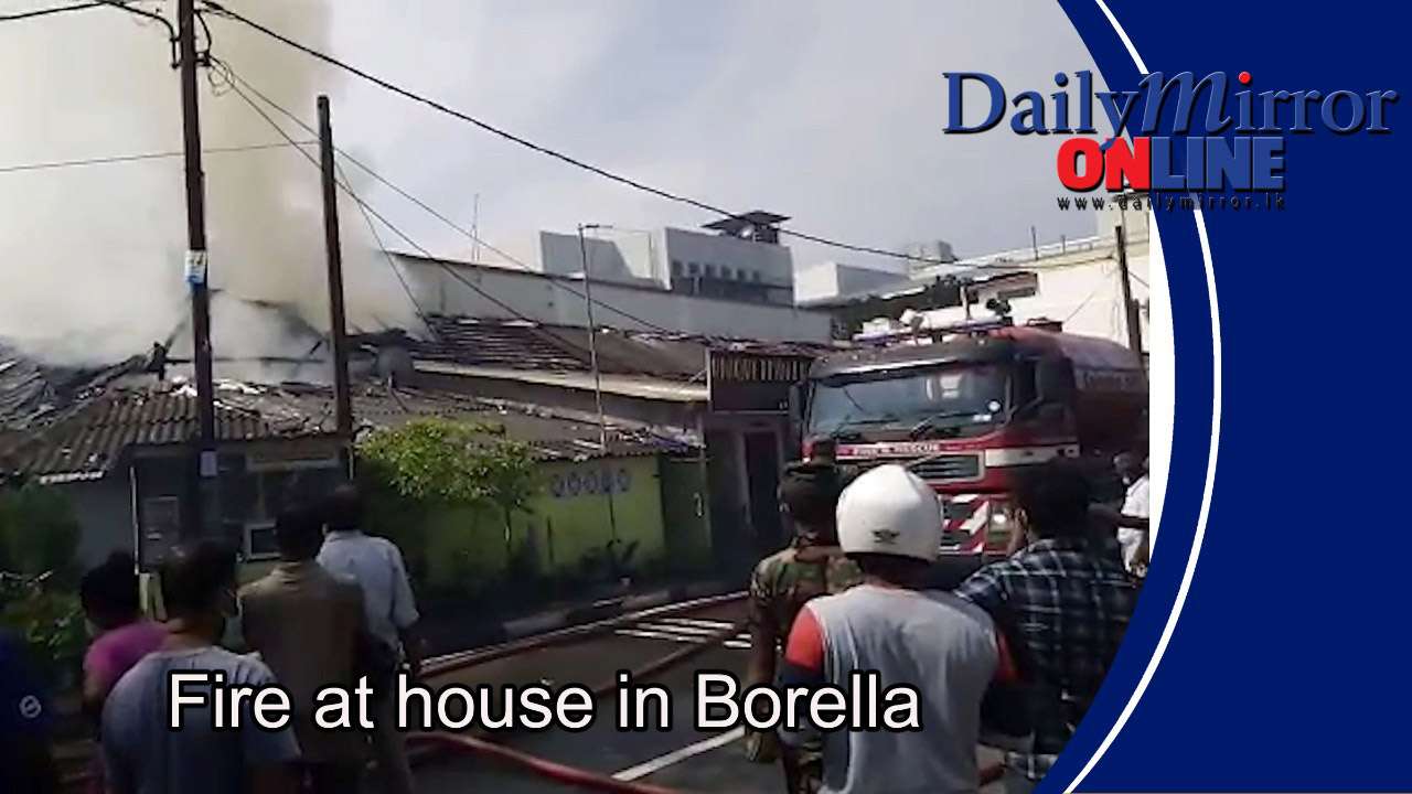 Fire at house in Borella