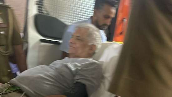 Ranil admitted to ICU at National Hospital