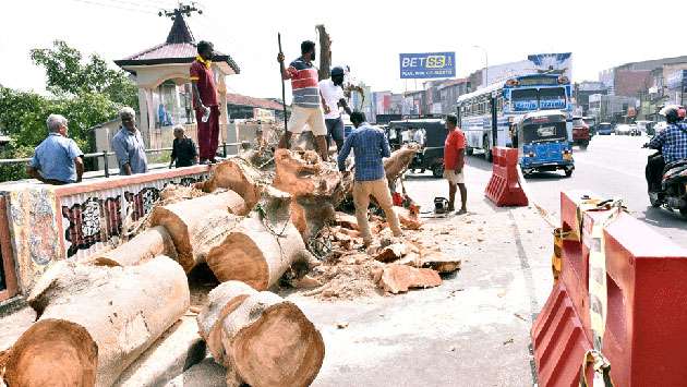 Aftermath of floods in Gampaha