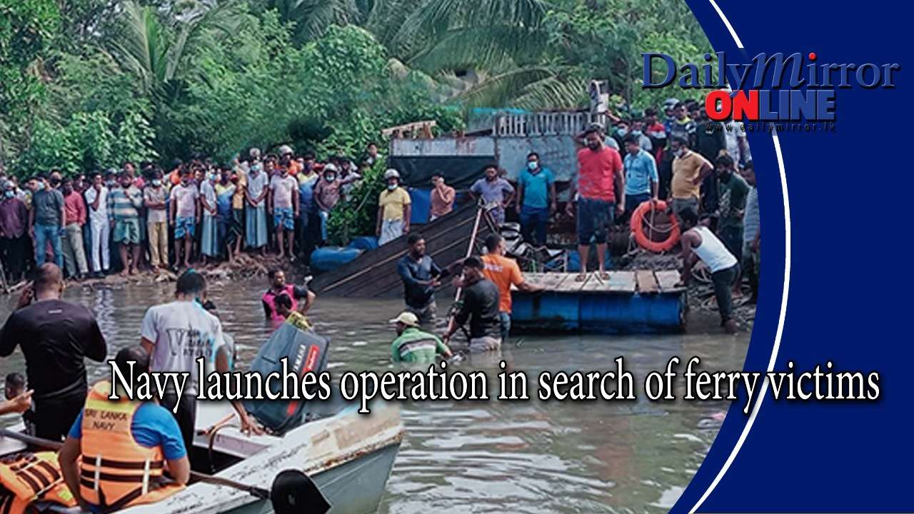 Navy operation in search of ferry victims