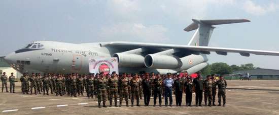 Indian army contingent arrives for joint exercise