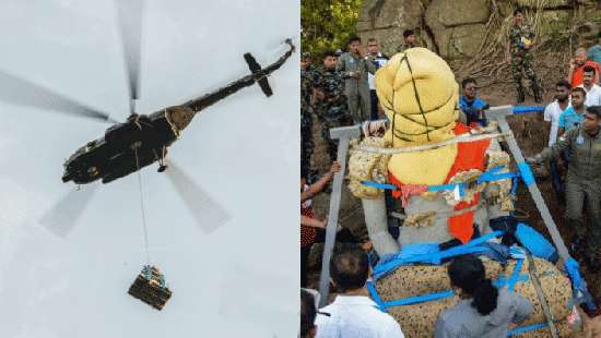 Buddha statue airlifted to Mulkirigala temple