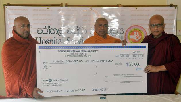 Canada-based Sri Lankans donate cyclone relief funds