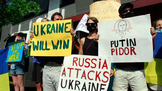 Stop onslaught on Ukraine....