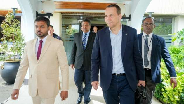 Polish Foreign Minister arrives in Sri Lanka