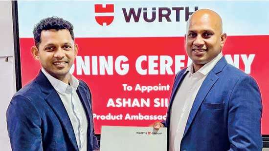 Würth Lanka reaffirms brand partnership with Ashan Silva