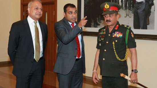 Premitha, Sagala visit Army Headquarters
