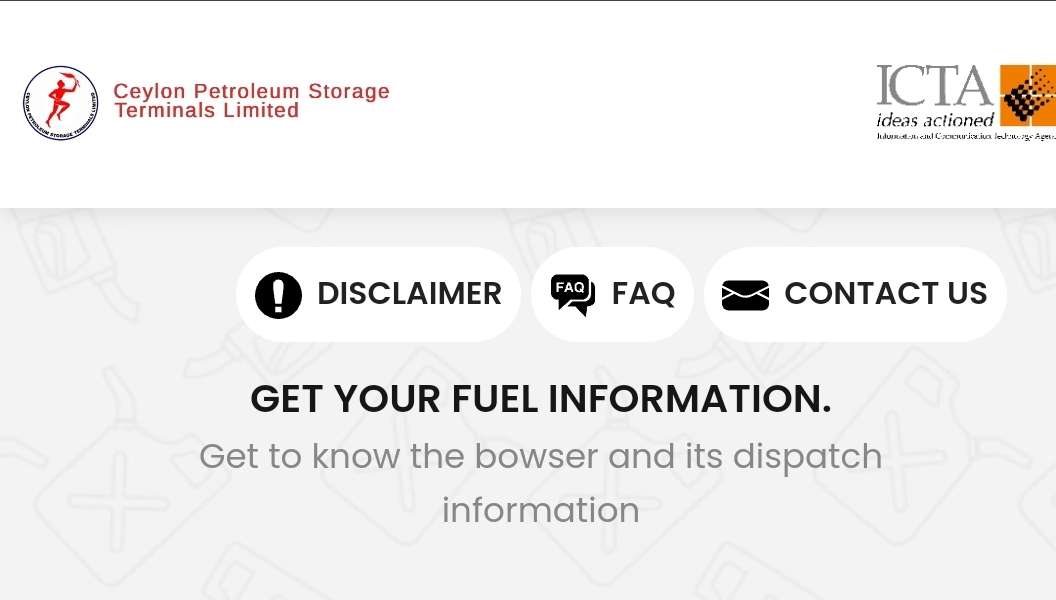 Get update on fuel availability