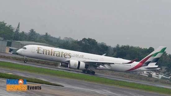 Emirates rolls out red carpet for A350 viewing in Colombo