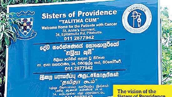 Providence Sisters to widen  mission to  take care of destitute cancer patients