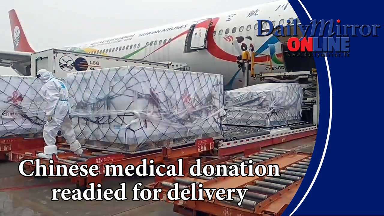 Chinese medical donation readied for delivery