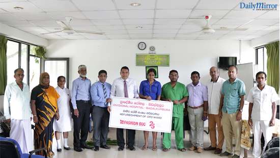 Fashion Bug refurbishes the OPD at Badalkumbura Base Hospital in Monaragala