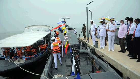 Navy Commander inaugurates Puttalam Jetty built by the Navy