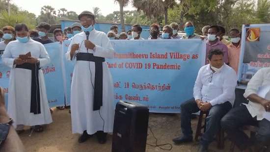 Protest in Iranaitivu against burial move...