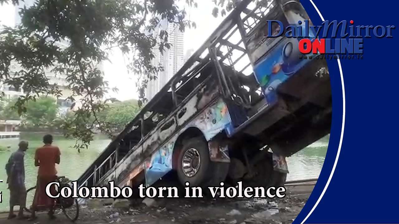 Colombo torn in violence