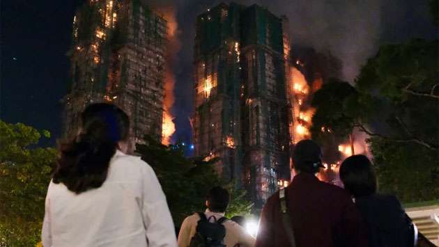 Hong Kong high-rise fire kills at least 44, leaves hundreds missing