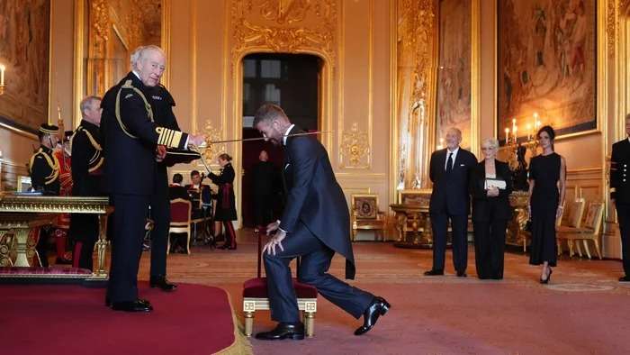 Former football star David Beckham awarded knighthood