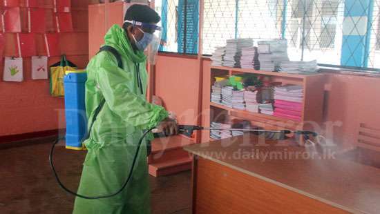 Schools disinfected in Colombo 12