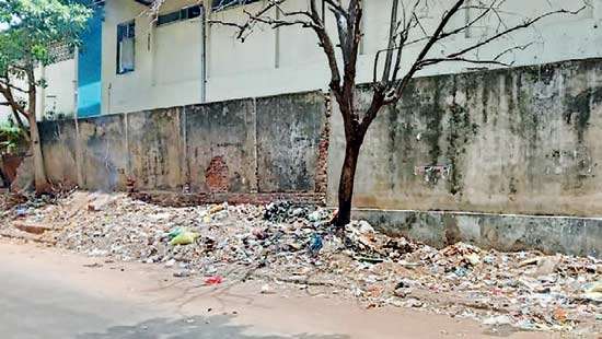 School Wall on the Brink of collapse