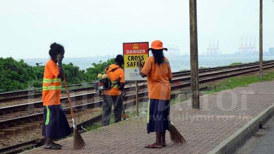 Cleaning coastal belt…