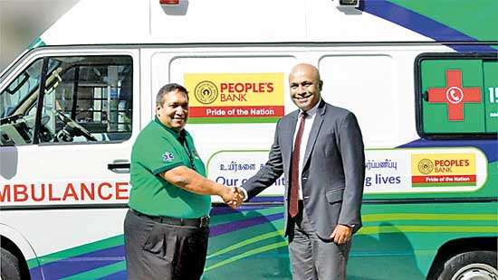 People’s Bank refurbishes Suwaseriya ambulance for public in Kalutara South