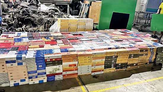 Customs detects Rs.85Mn worth fags smuggled in by BOI registered company