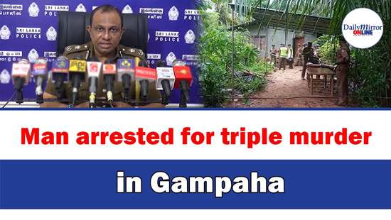 Man arrested for triple murder in Gampaha