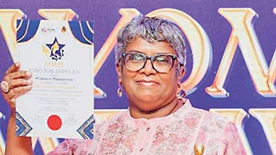 Ashika Gunasena honoured for outstanding contribution to women MSME empowerment