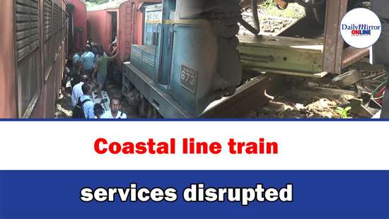 Coastal line train services disrupted