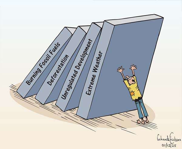 Cartoon of the Day 01-12-2025: The Chain Reaction We Can’t Hold Back
