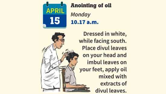 Anointing of oil