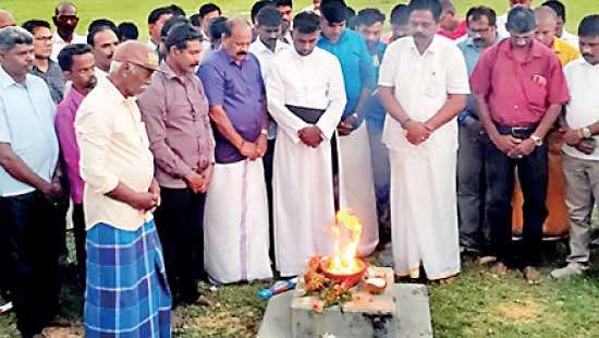 New ITAK leader commemorates dead LTTE cadres as first task