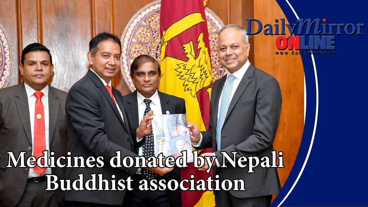 Medicines donated by Nepali Buddhist association