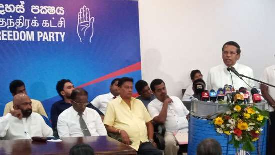 SL cannot afford the consequences of offending India or China: Sirisena