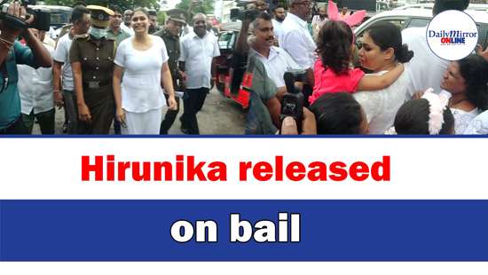 Hirunika released on bail