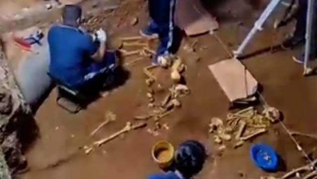 Colombo Port excavations uncover at least five human skeletons