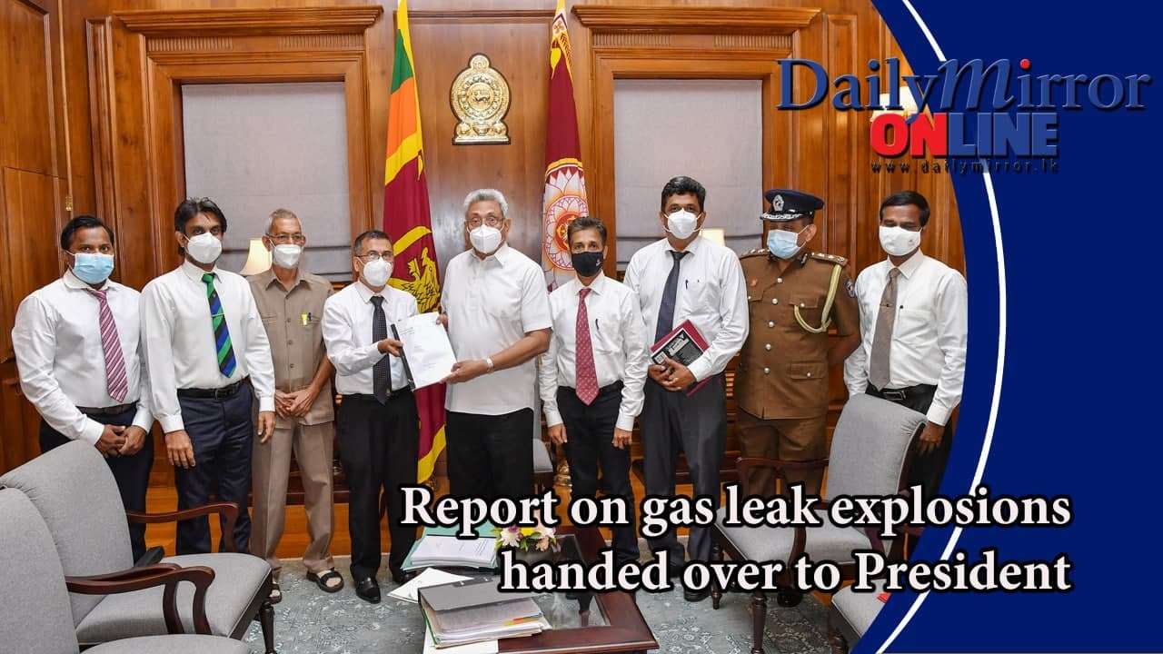 Report on gas leak explosions handed over to President