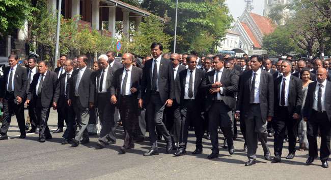 Bar protest...