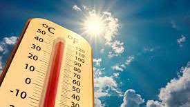 Heat in nine districts between 39 and 45 degrees Celsius today