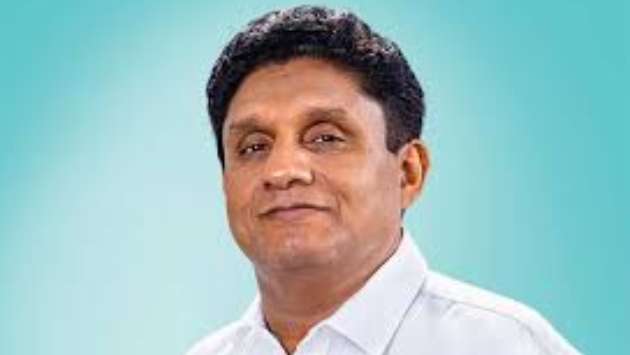 A group of party leaders in discussion with Sajith